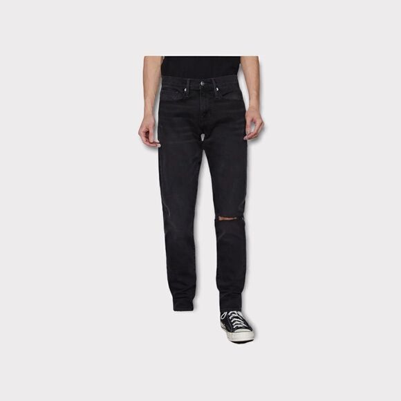 FRAME Men’s L'Homme Black Skinny Jeans Size 33 NWT - Picture 3 of 15